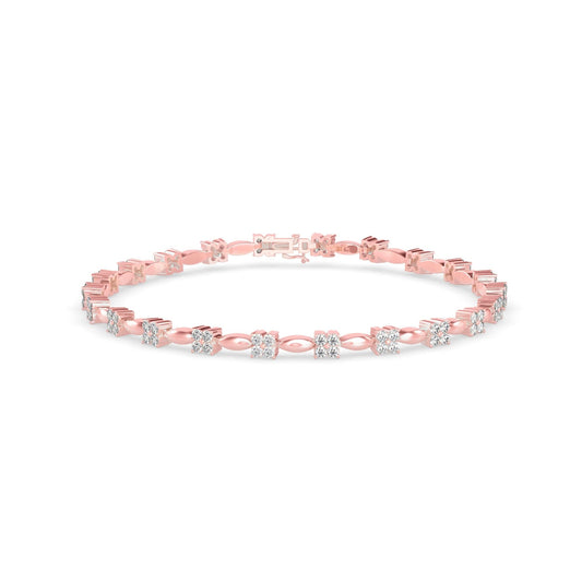 Twist Link Tennis Bracelet