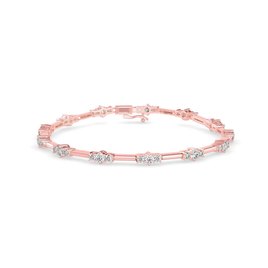 Classic Three Stone Tennis Bracelet