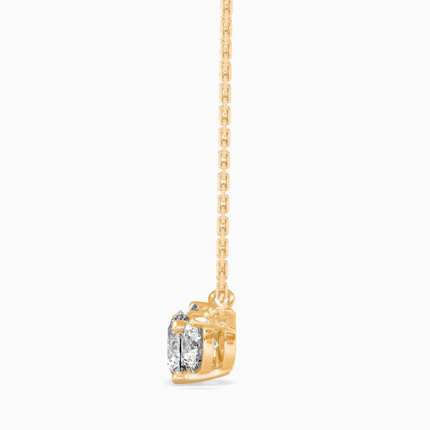 Three Stone Diamond Necklace