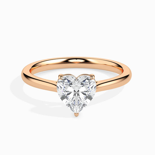 Heart Cut Solitaire Engagement Ring