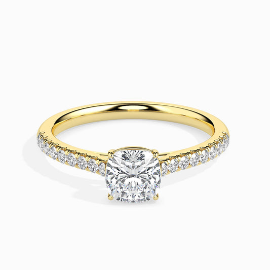 Cushion Cut Diamond Engagement Ring