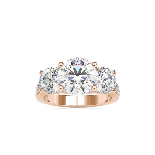 Trilogy Round Diamond Ring