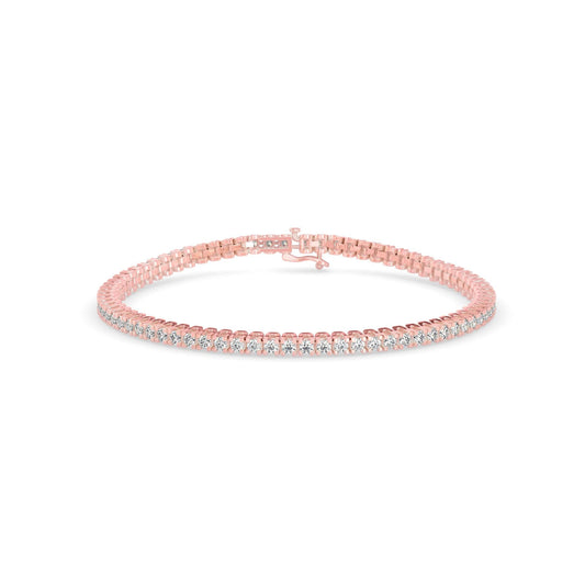 Classic Single-Row Diamond Tennis Bracelet
