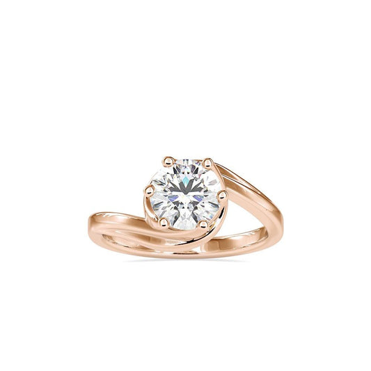 Modern Bypass Engagement Ring