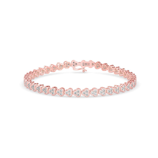 Heart Diamond Tennis Bracelet