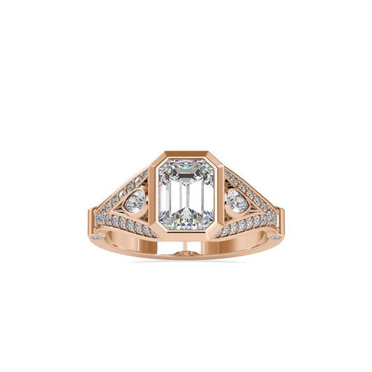 Emerald Cut Diamond Engagement Ring