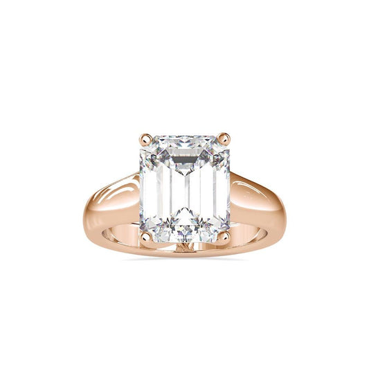 Emerald Cut Solitaire Engagement Ring